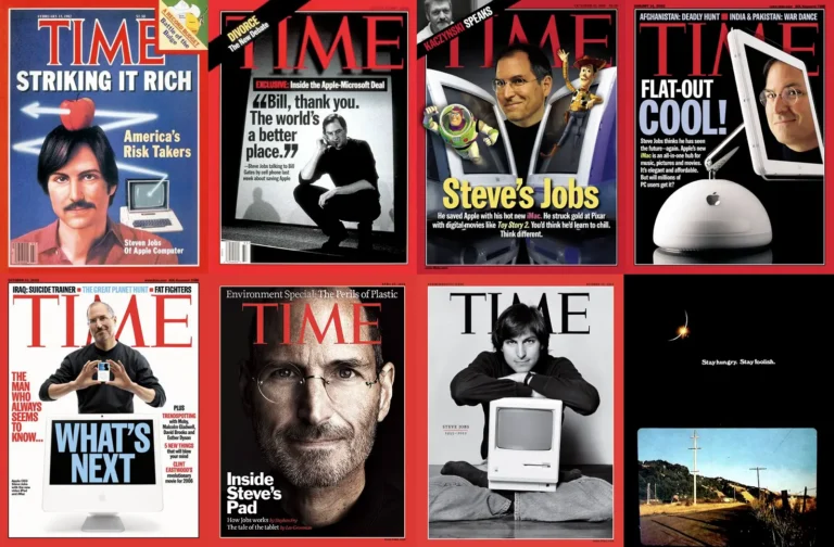 Steve Jobs és az Apple a TIME magazin címlapjain