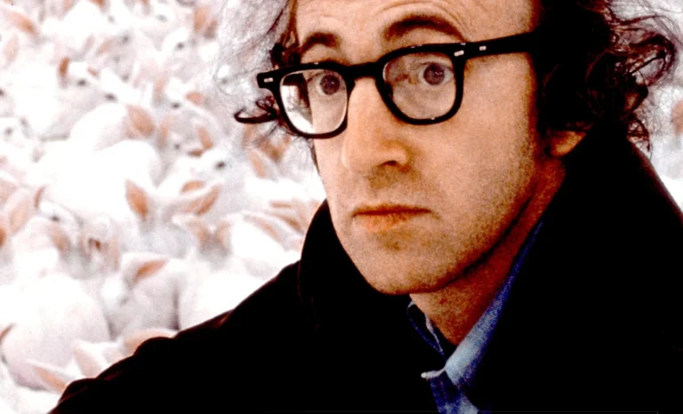 Woody Allen az Amit tudni akarsz a szexről című film plakátján