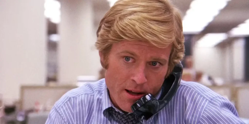 Robert Redford Az elnök emberei című filmben